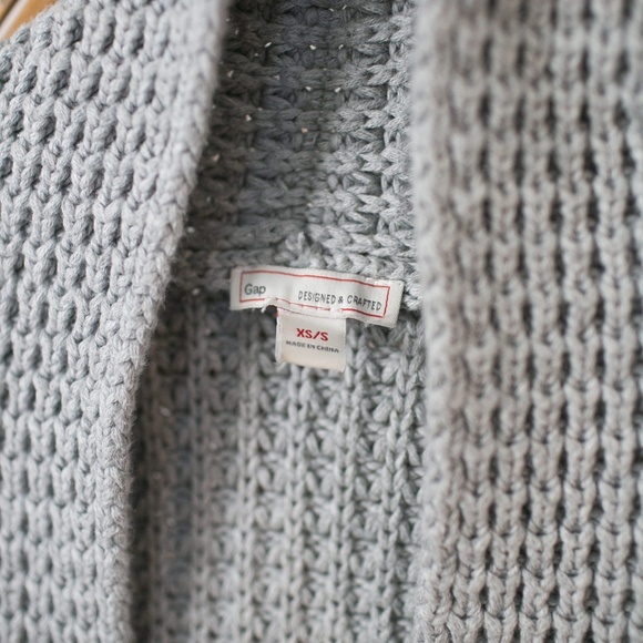 GAP Natural Chunky Knit Open-front XS - Picture 4 of 5